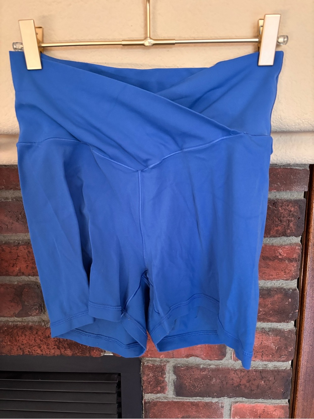 aerie V-Waist Royal Blue Athletic Bike Shorts
